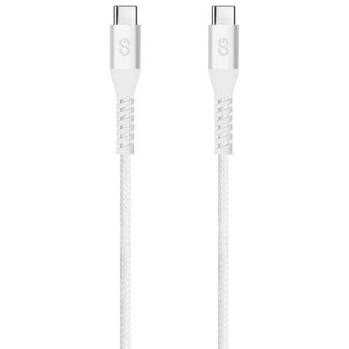 LOGiiX Vibrance 1.2m Braided USB-C to USB-C Cable (LGX-13754) - White