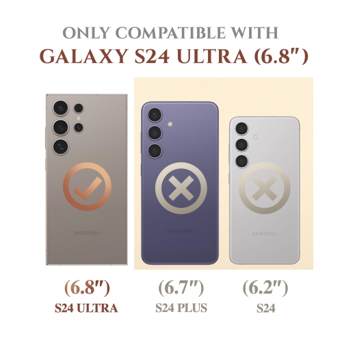 Samsung Galaxy S24 Ultra Case with Slide Camera Cover+Screen Protector, 2 Front Frames 360° Armor Fullbody Shockproof Bumper Protective Marble Case