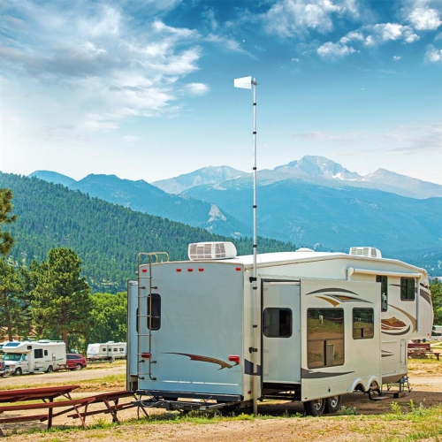 Perche télescopique de 25 pi pour montage sur antenne de Wilson - en Destination télescopique et support pour VR - 900071 pi