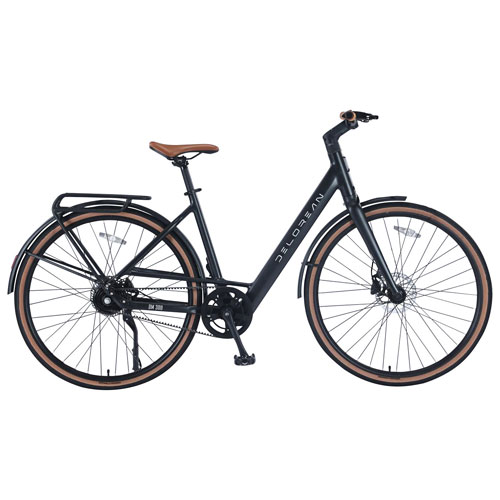 DeLorean DM300 700C Electric Bike - Black