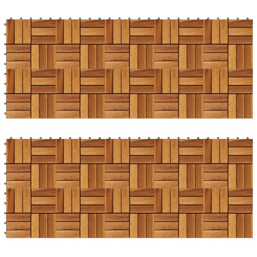 VIDAXL Decking Tiles 30 X 30 Cm Acacia Set Of 20