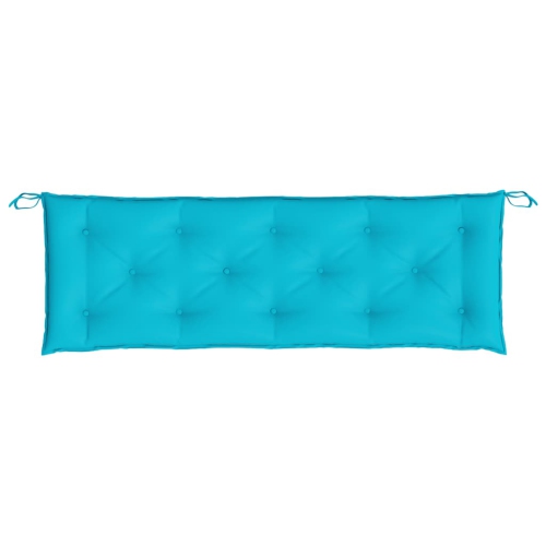 vidaXL Indoor/Outdoor Bench Cushions 2 pcs, Water-Repellent, Turquoise 59.1"x19.7"x2.8"