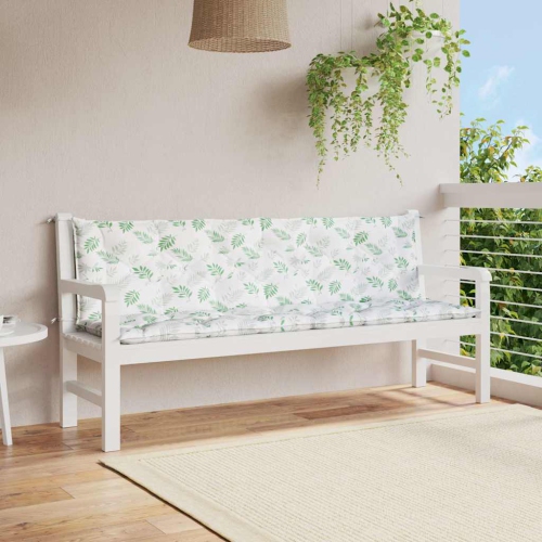 vidaXL Indoor/Outdoor Bench Cushions 2 pcs, Water-Repellent, Lead Pattern 78.7"x19.7"x2.8"
