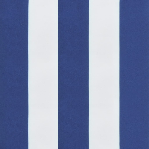 vidaXL Sun Lounger Cushion Blue&White Stripe Oxford Fabric