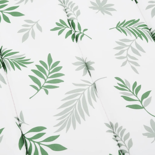 vidaXL Sun Lounger Cushion Leaf Pattern Oxford Fabric