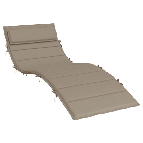 vidaXL Sun Lounger Cushion Taupe 180x60x4 cm Oxford Fabric