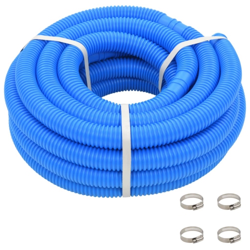VIDAXL  Pool Hose With Clamps 1.4" 39.3' In Blue