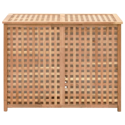 VidaXL bac à linge 87.5x46x67&nbsp;cm bois de noyer massif