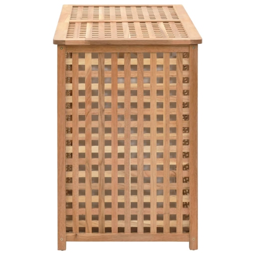 VidaXL bac à linge 87.5x46x67&nbsp;cm bois de noyer massif