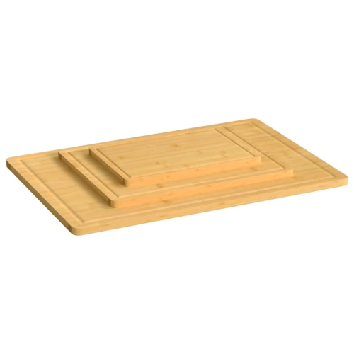 vidaXL 3 Piece Chopping Board Set Bamboo