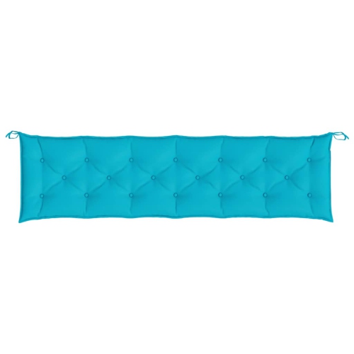 vidaXL Indoor/Outdoor Bench Cushions 2 pcs, Water-Repellent, Turquoise 78.7"x19.7"x2.8"
