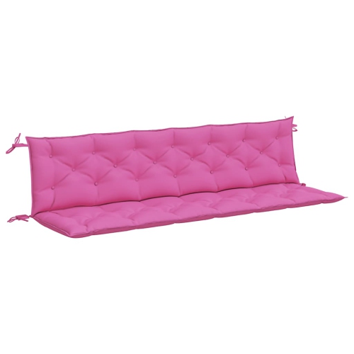 VIDAXL  Indoor/outdoor Bench Cushions 2 PCs, Water-Repellent 78.7"x19.7"x2.8" In Pink