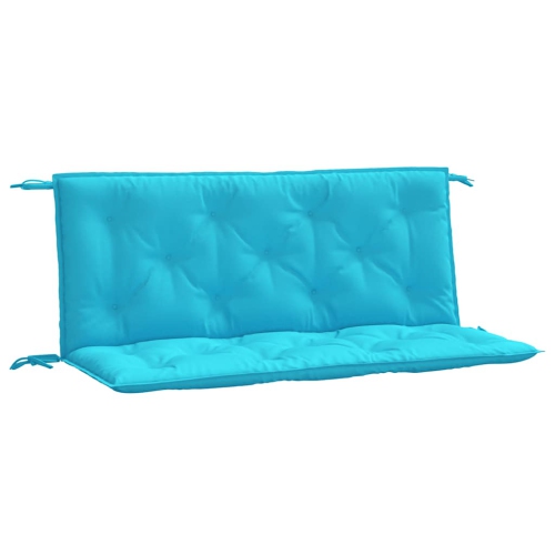 Image 1 of 7.. vidaXL Indoor/Outdoor Bench Cushions 2 pcs, Water-Repellent, Turquoise 47.2"x19.7"x2.8"