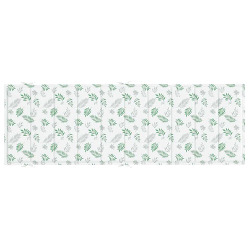 vidaXL Sun Lounger Cushion Leaf Pattern Oxford Fabric