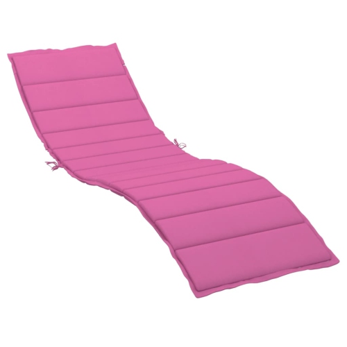 Image 1 of 7.. vidaXL Sun Lounger Cushion Pink Oxford Fabric