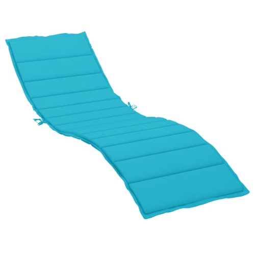 Image 1 de 7.. Matelas de chaise longue en tissu Oxford turquoise de vidaXL
