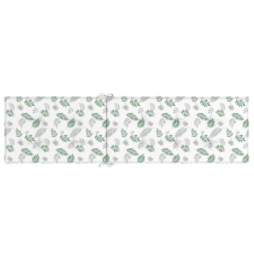 vidaXL Deck Chair Cushion Leaf Pattern Oxford Fabric