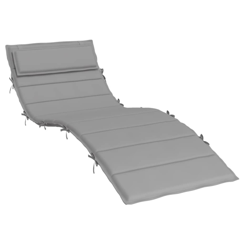 vidaXL Sun Lounger Cushion Grey 180x60x4 cm Oxford Fabric