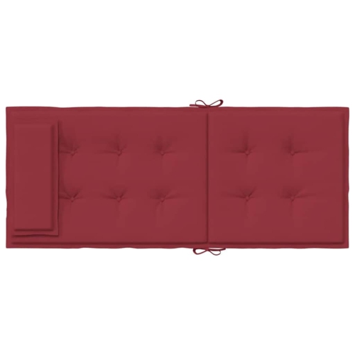 vidaXL Highback Chair Cushions 4 pcs Wine Red Oxford Fabric