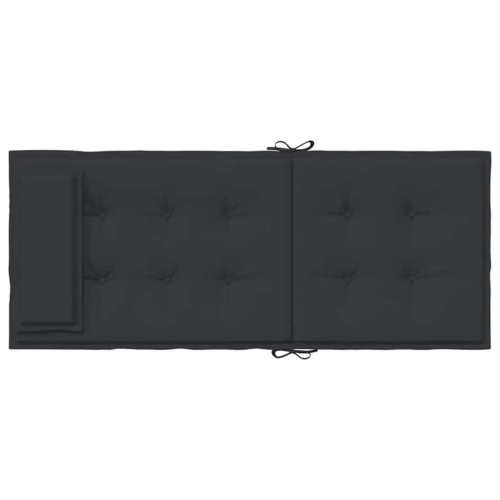 vidaXL Highback Chair Cushions 6 pcs Black Oxford Fabric