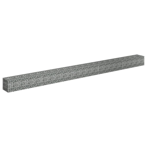 vidaXL Gabion Raised Bed Galvanized Steel 177.2"x11.8"x11.8"