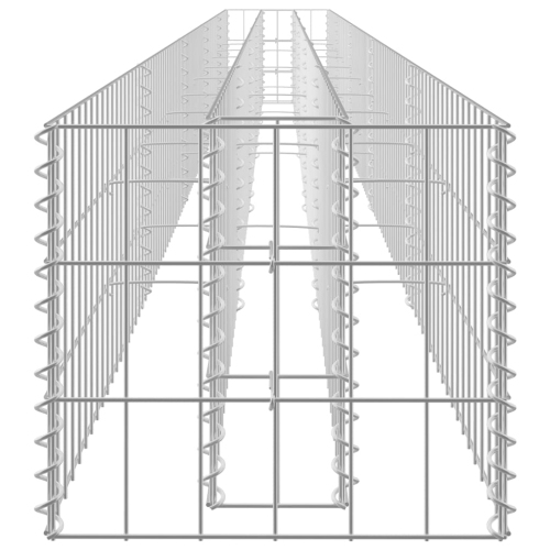 vidaXL Gabion Raised Bed Galvanized Steel 177.2"x11.8"x11.8"