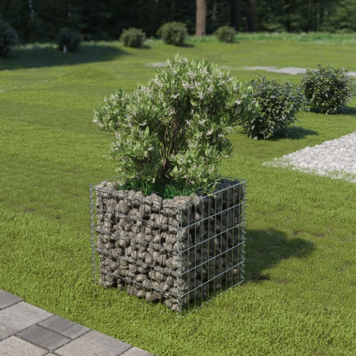 Image 1 de 7.. Matelas surélevé en acier galvanisé de 19,7 x x19,7 x x19,7 po Gabion de vidaXL