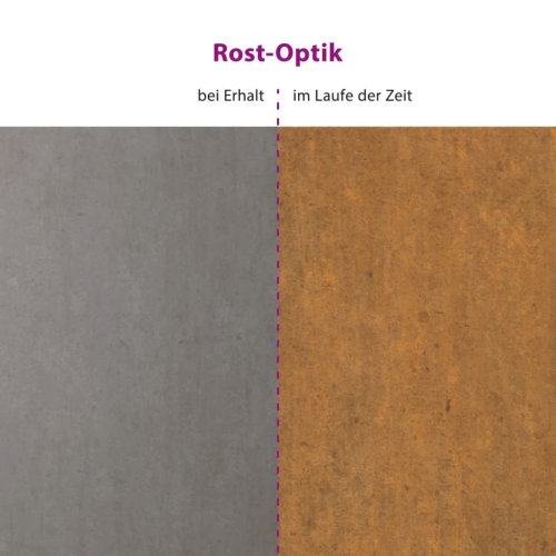 vidaXL Garden Raised Bed 100x100x26 cm Corten Steel