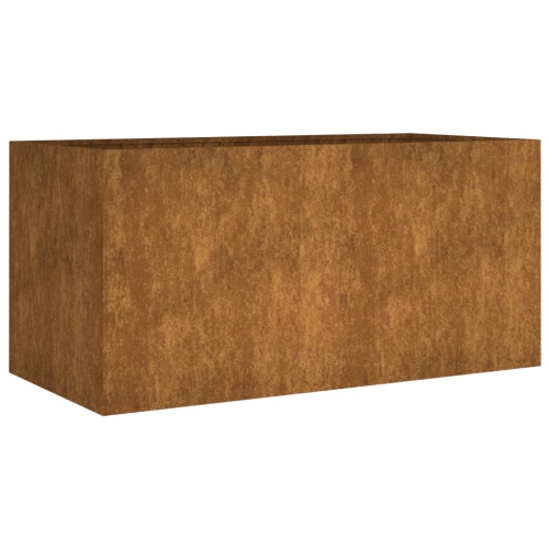 Image 1 of 6.. vidaXL Planter 80x40x40 cm Corten Steel