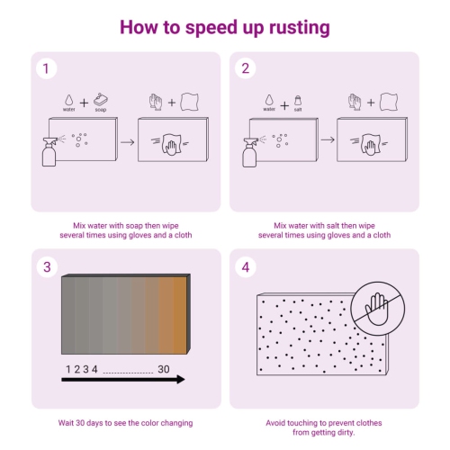 vidaXL Planter 62x30x29 cm Corten Steel