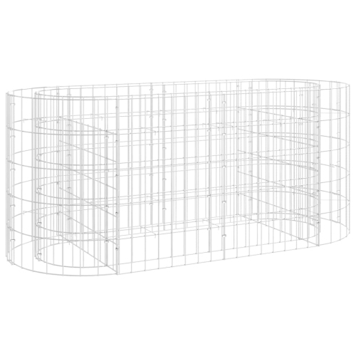 vidaXL Gabion Raised Bed Galvanised Iron 120x50x50 cm