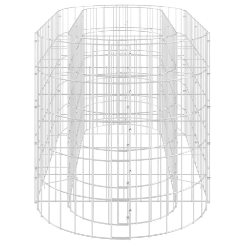 vidaXL Gabion Raised Bed Galvanised Iron 120x50x50 cm