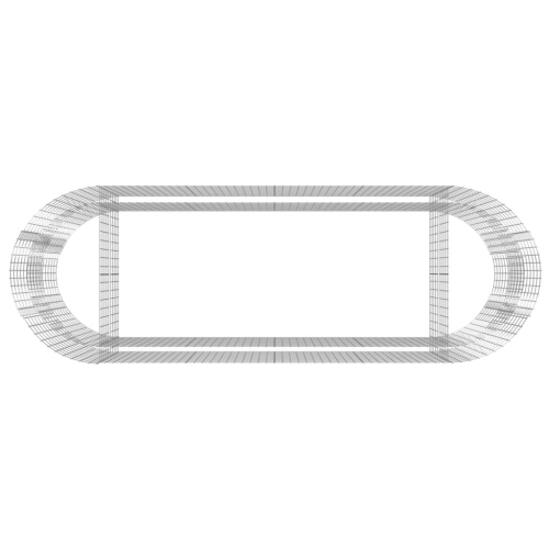 vidaXL Gabion Raised Bed Galvanised Iron 300x100x100 cm