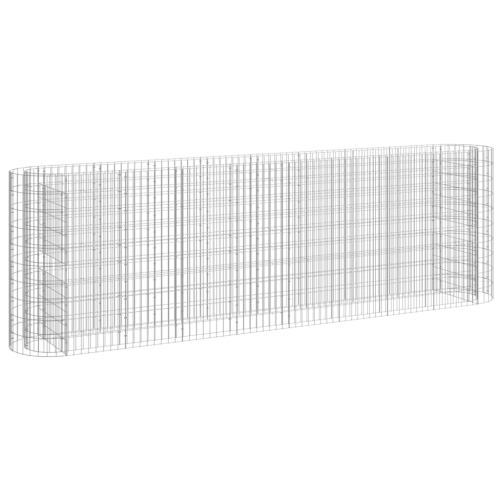 VIDAXL  Gabion Raised Bed Galvanised Iron 330X50X100 Cm