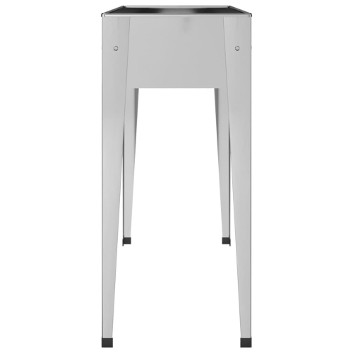 vidaXL Garden Planter 100.5x40.5x90 cm Galvanised Steel
