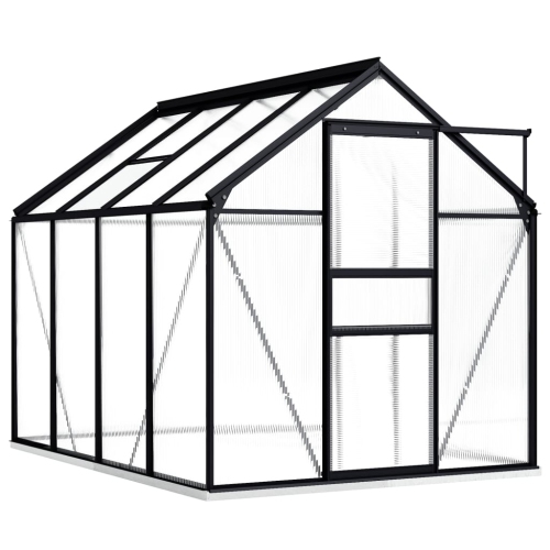VIDAXL  Greenhouse With Base Frame Anthracite Aluminium 4.75 M²
