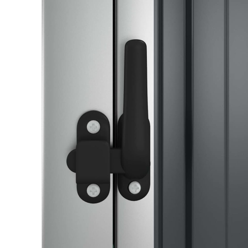 vidaXL Garden Tool Shed Anthracite 88x89x161 cm Galvanised Steel