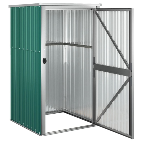 vidaXL Garden Tool Shed Green 88x89x161 cm Galvanised Steel