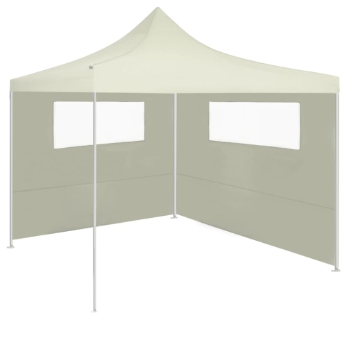 vidaXL Gazebo Sidewalls with Windows 2 pcs Cream