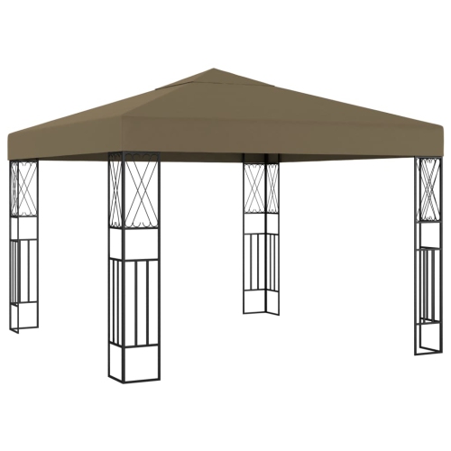 VIDAXL  Gazebo 3X3 M Taupe Fabric