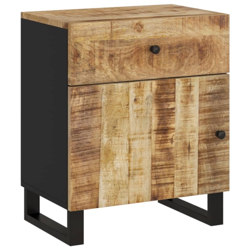 Armoire de chevet vidaXL, 50 x 33 x 3 po, bois massif de manguier et bois d'ingénierie 60&nbsp;cm
