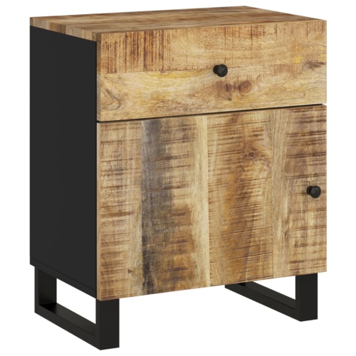 Armoire de chevet vidaXL, 50 x 33 x 3 po, bois massif de manguier et bois d'ingénierie 60&nbsp;cm