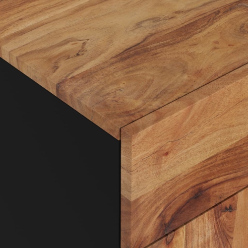 vidaXL Bedside Cabinet 50x33x60 cm Solid Wood Acacia&Engineered Wood