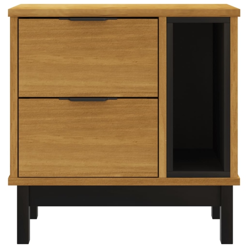 vidaXL Bedside Cabinet "FLAM" 49x35x50 cm Solid Wood Pine