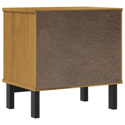 vidaXL Bedside Cabinet "FLAM" 49x35x50 cm Solid Wood Pine
