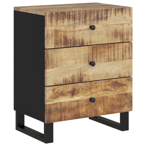 Armoire de chevet vidaXL, 50 x 33 x 3 po, bois massif de manguier et bois d'ingénierie 62&nbsp;cm