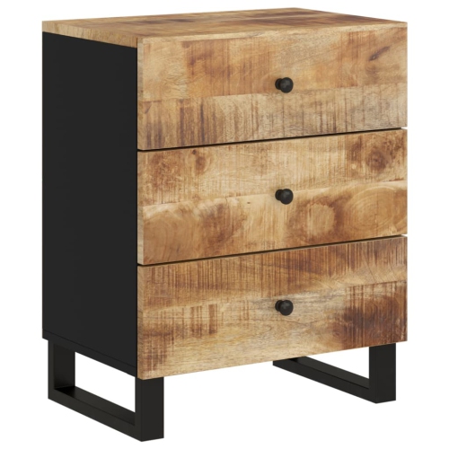 vidaXL Bedside Cabinet 50x33x62 cm Solid Wood Mango&Engineered Wood