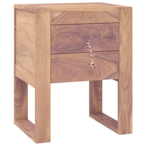 Image 1 de 6.. Armoire de chevet vidaXL 40 x 30 x 30 po 50&nbsp;cm en teck massif