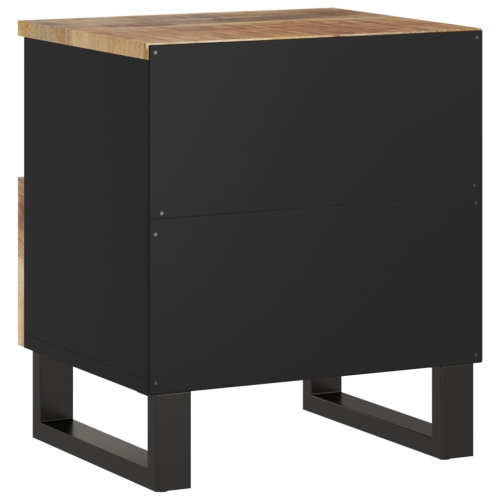 vidaXL Bedside Cabinet Solid Wood Mango&Engineered Wood