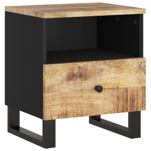 vidaXL Bedside Cabinet Solid Wood Mango&Engineered Wood